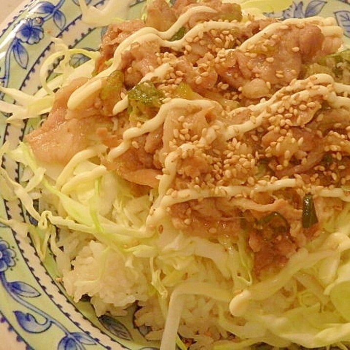 豚の甘辛炒めご飯